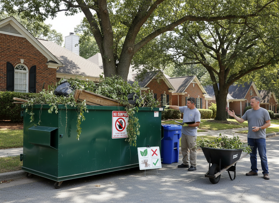 DeKalb County Rules for Yard Waste in Brookhaven Dumpsters