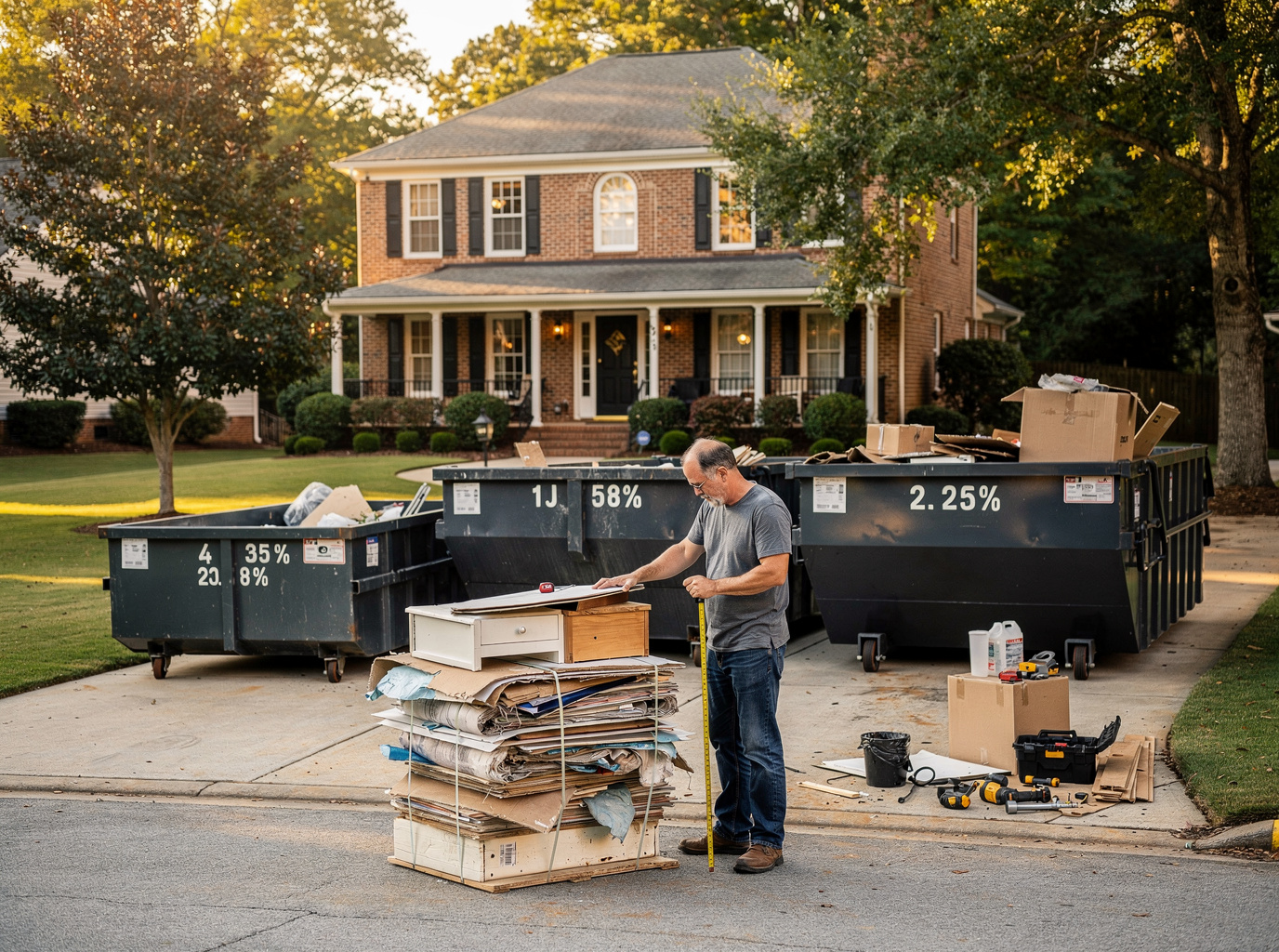 How to Estimate Dumpster Size for a Brookhaven Home Renovation